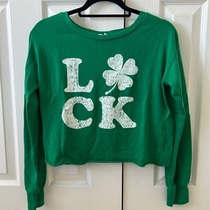 Last chance- Luck Cropped Long-Sleeved Shirt